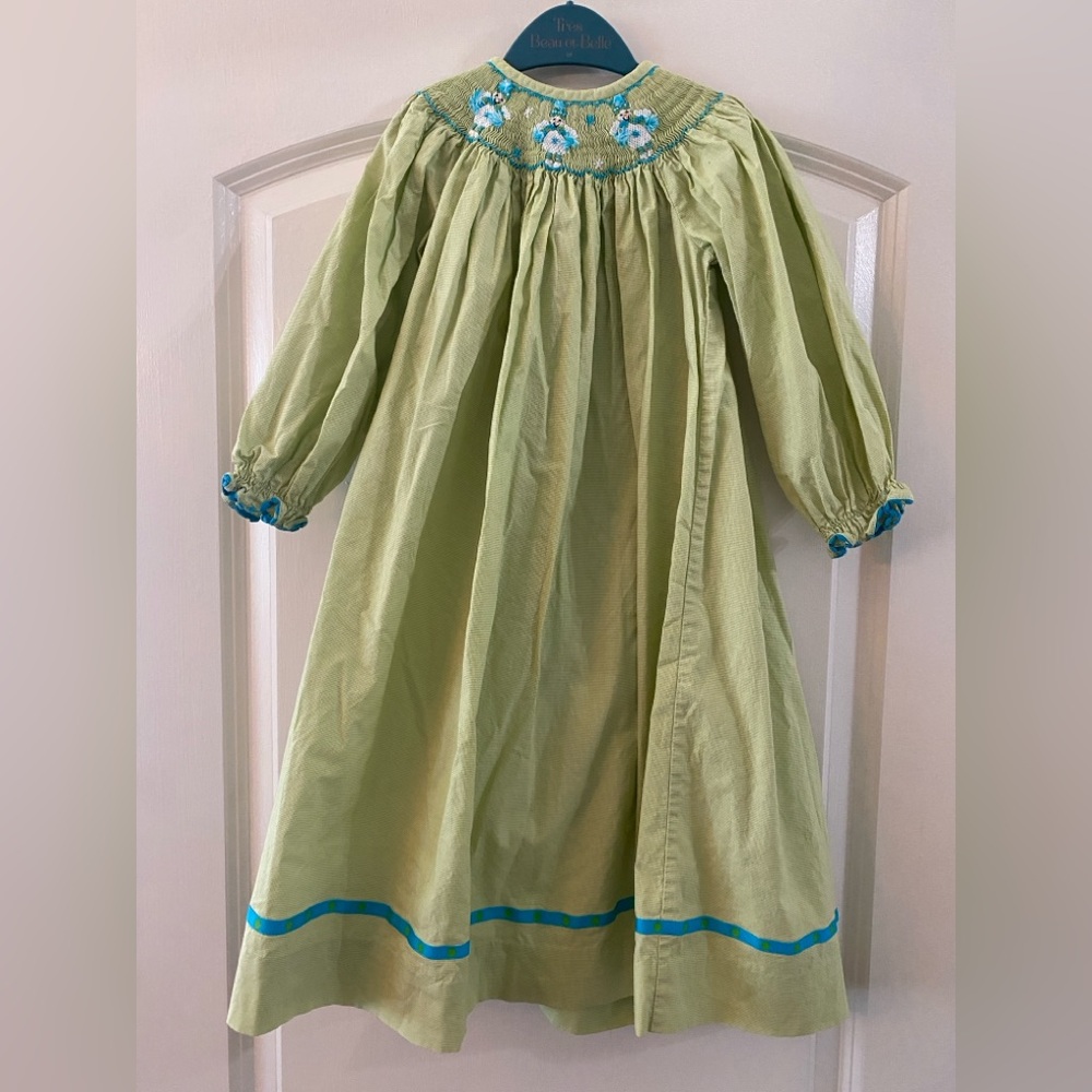 Zuccini Green Embroidered Snowman Long Sleeve Dress / Size 5 / VVGUC